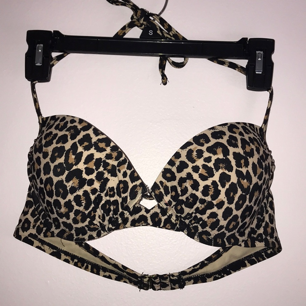 Cute Leopard Print Bikini Top
